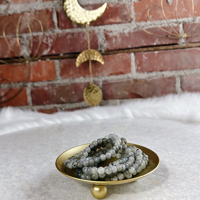 Intuitively Chosen Labradorite Round Stone Bracelet Wild Alabaster