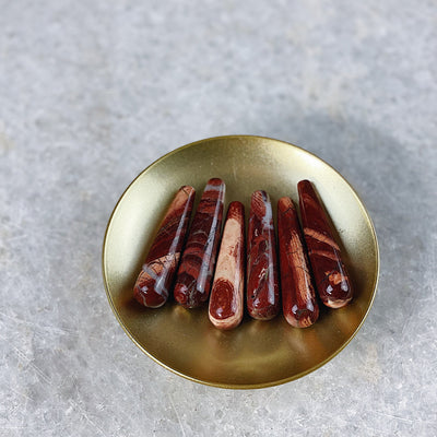 Intuitively Red Jasper Massage Wand Wild Alabaster