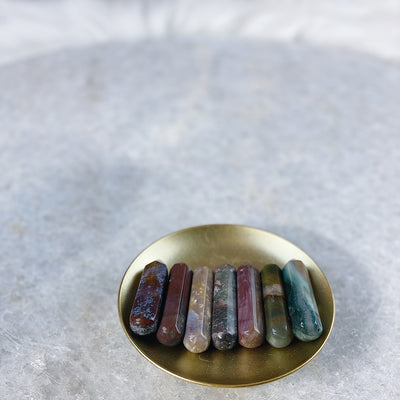 Intuitively Chosen Spirit Jasper Massage Wand Wild Alabaster