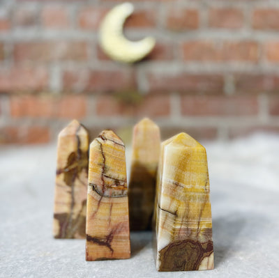 Intuitively Chosen Peach Calcite Tower Wild Alabaster
