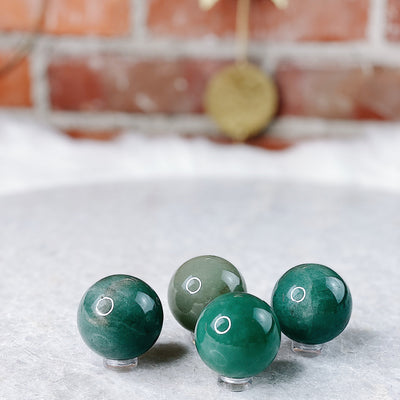 Intuitively Chosen Aventurine Sphere Wild Alabaster